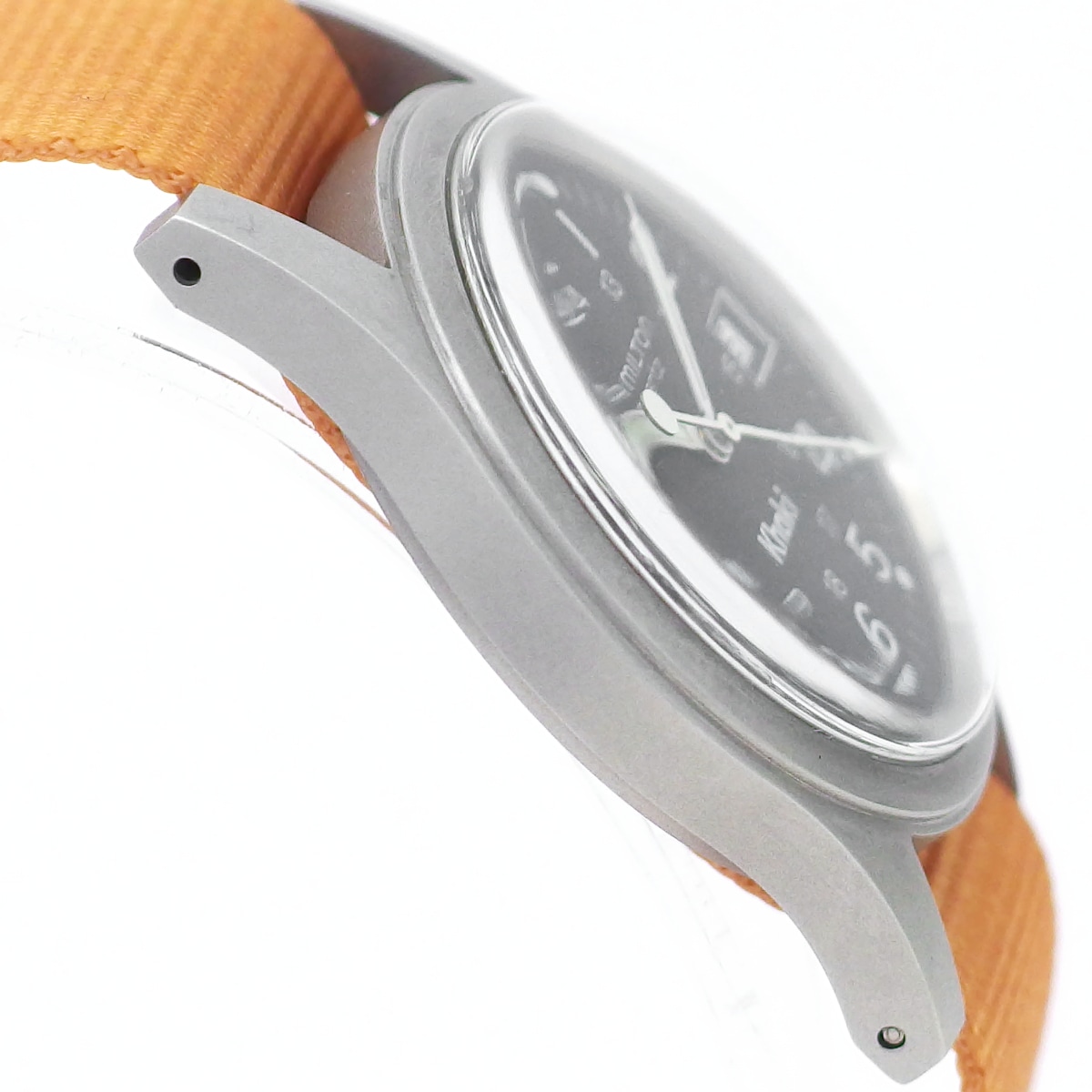 ハミルトン カーキ 9797 33mm ブラック文字盤 ナイロンベルト付き