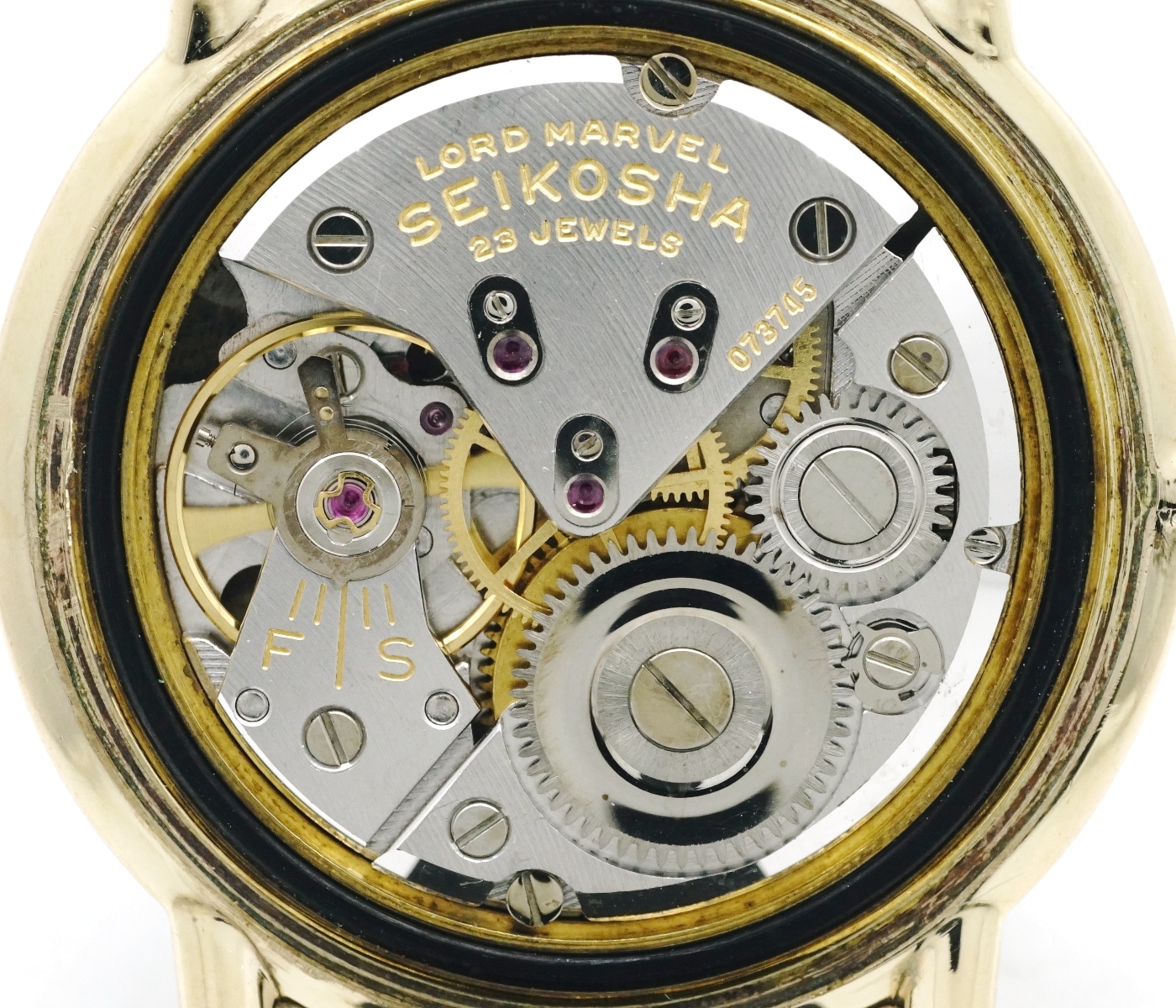 セイコー ロードマーベル 15027 14金張り AD文字盤 23石 手巻 OH済