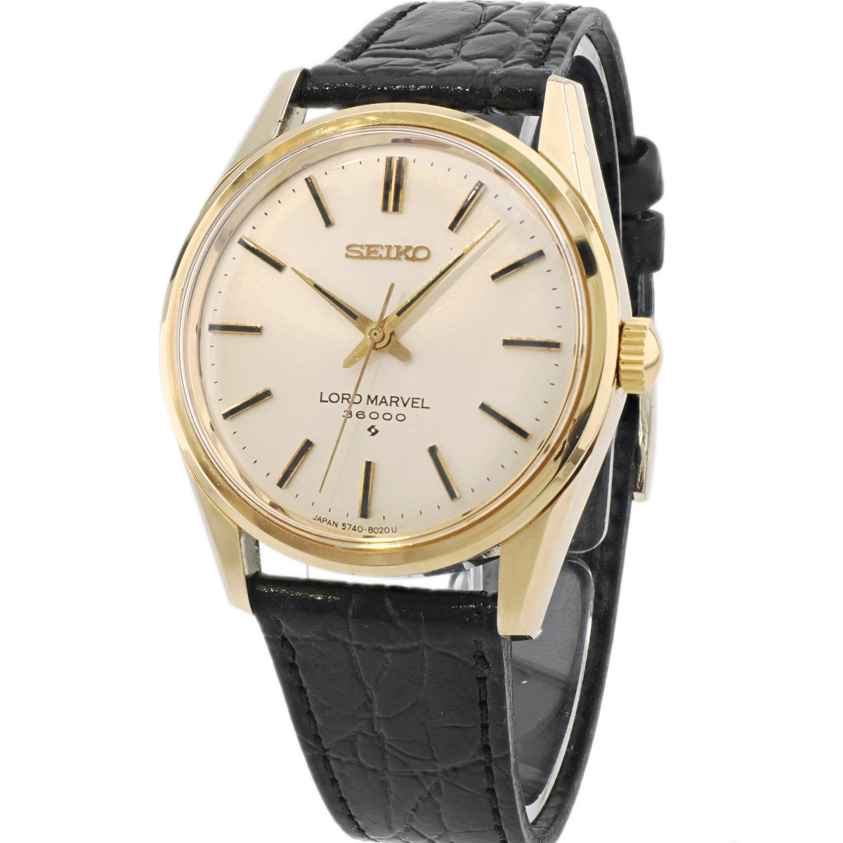 セイコー ロードマーベル 36000 5740-8000 金メッキ 手巻 OH済 昭和51