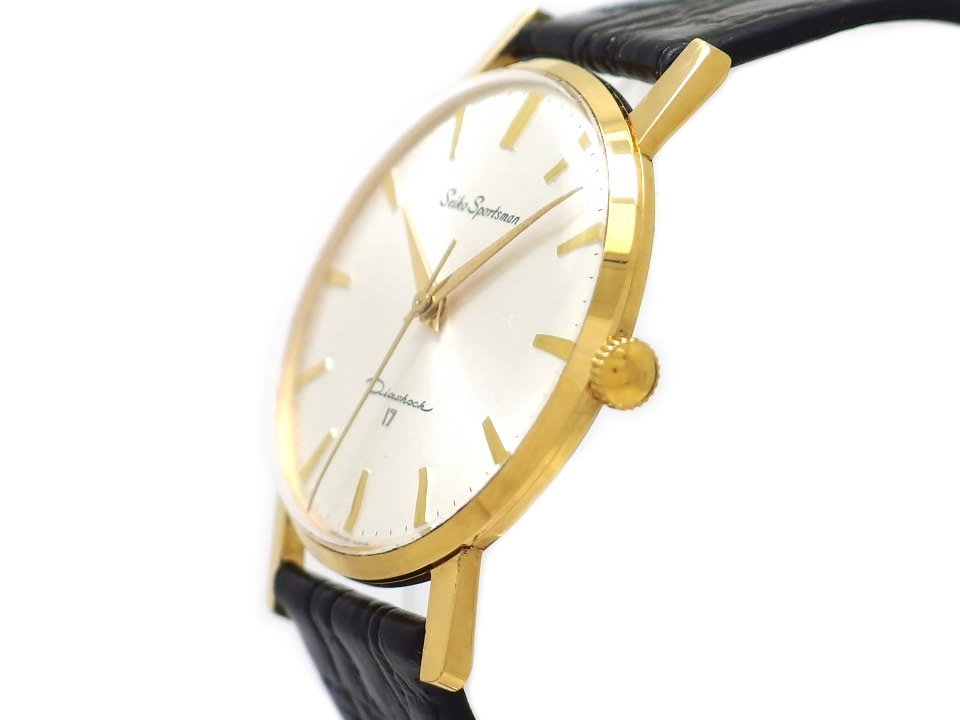 セイコー スポーツマン17 Ref.661990 金メッキ Cal.66A 17石 手巻 OH済