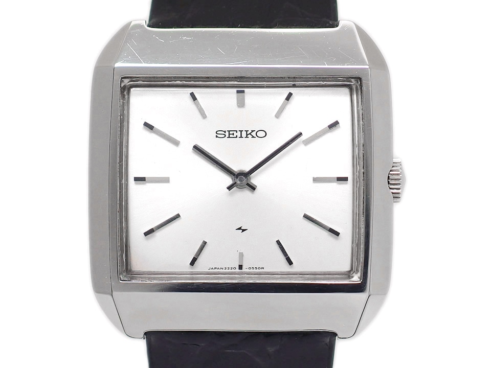セイコー シャリオ Ref.2220-3170 スクエア 薄型ケース 手巻 OH済 昭和