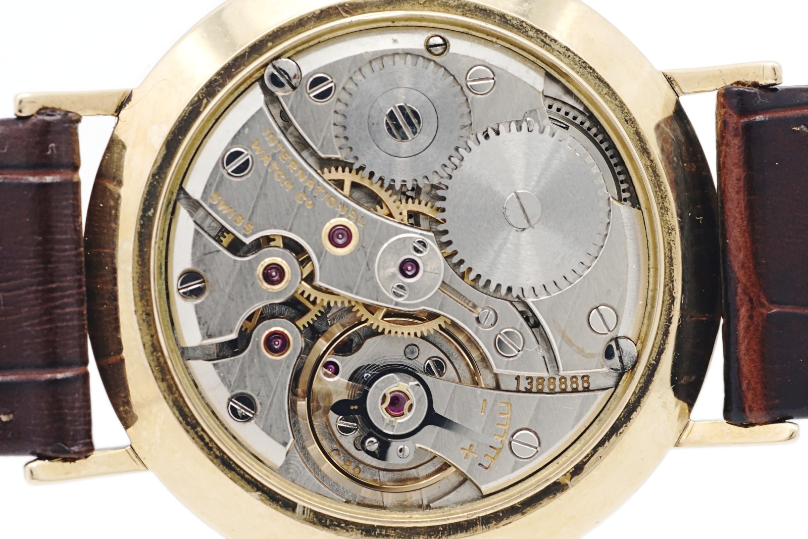 IWC インターナショナル 18金無垢 Cal.89 手巻き OH済 1958年製