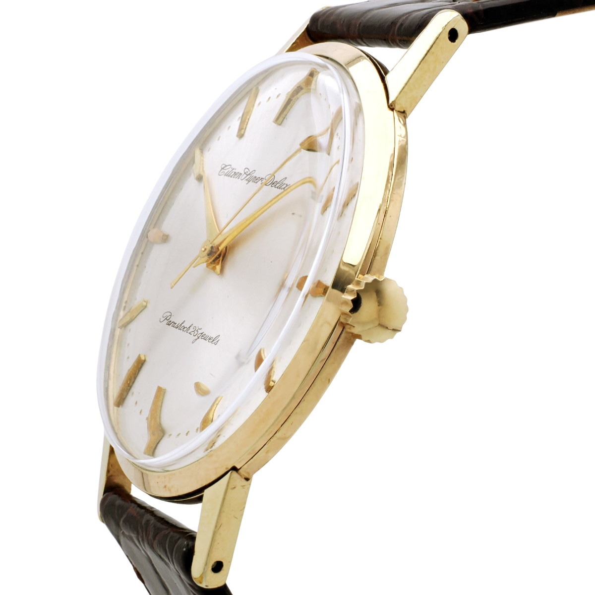 シチズン スーパーデラックス 1507091 14金張り 25石 手巻 OH済 昭和36年