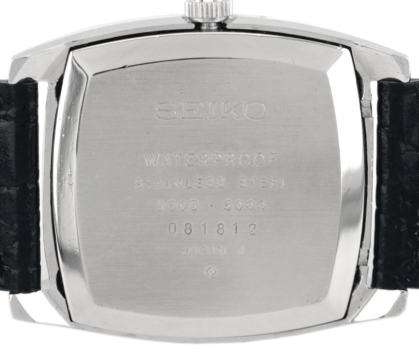 セイコー ロードマチック 5605-5000 スクエア型 グレー文字盤 自動巻