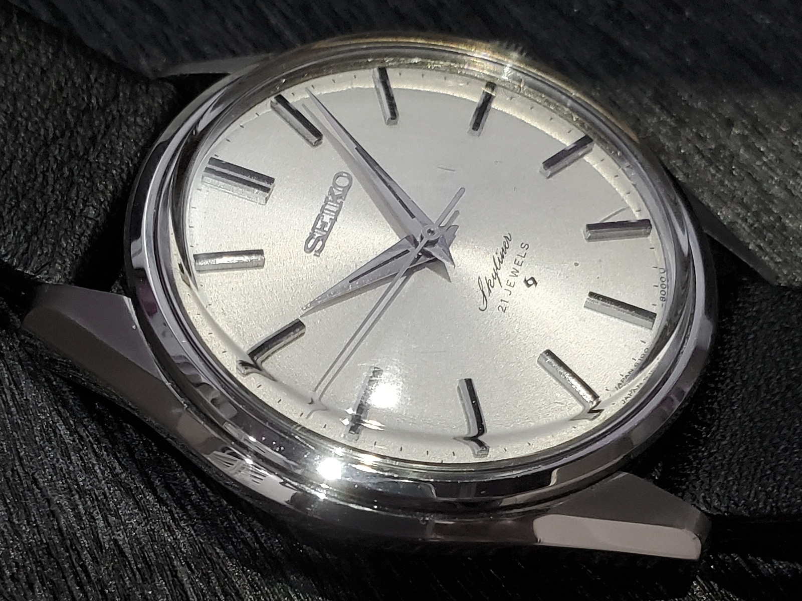 セイコー スカイライナー 6100-8000 ノンデイト 21石 手巻 OH済 昭和46