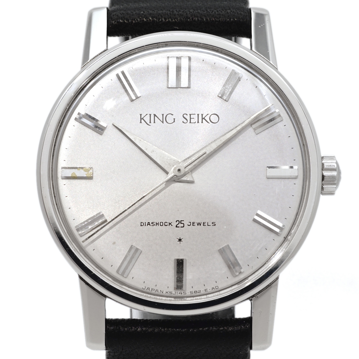 キングセイコー J14102E 1st ステンレス製 純正リューズ 25石 手巻 OH