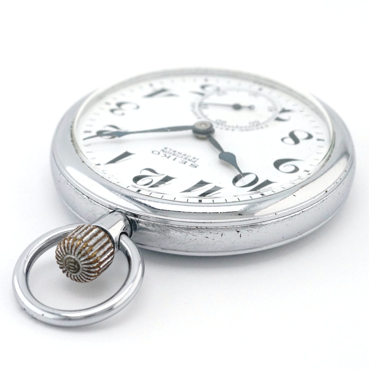 セイコー プレシジョン 懐中時計 鉄道時計 国鉄関西 青針 セコンド