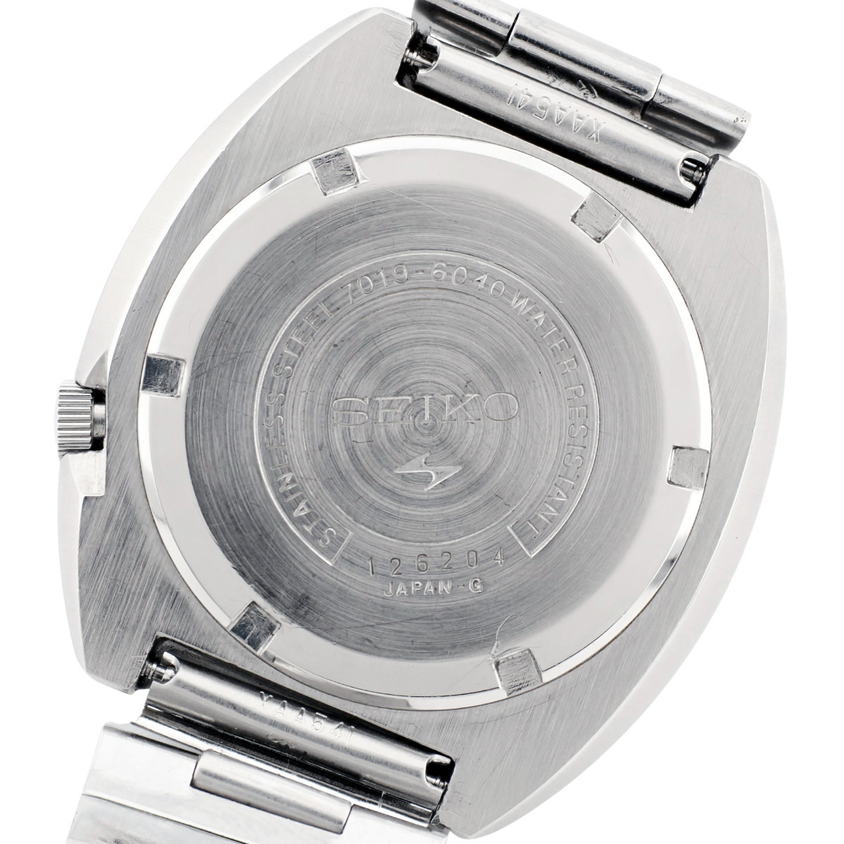 セイコー 5スポーツ 7019-6040 グレー文字盤 21石 自動巻 OH済 昭和46