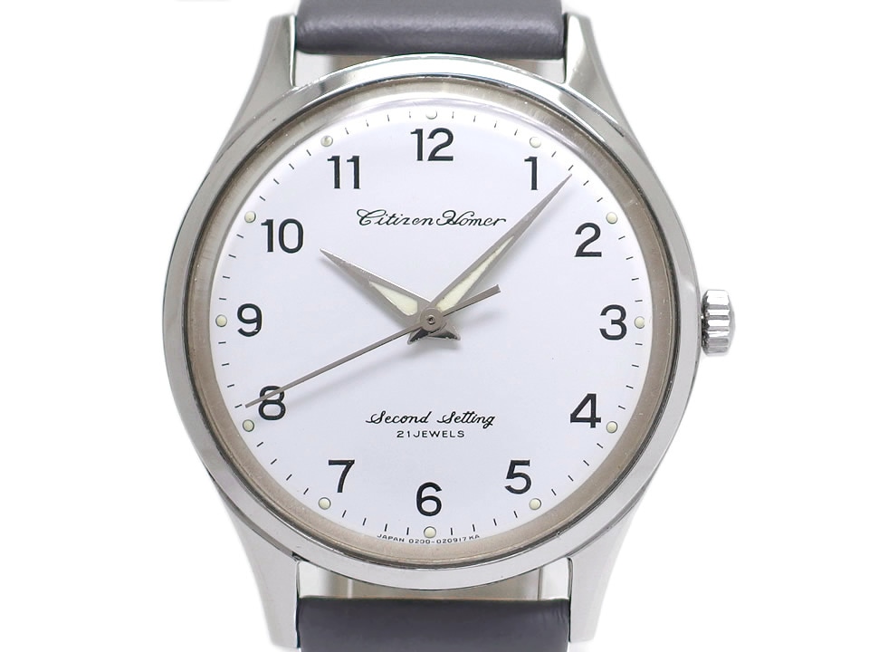シチズン ホーマー 国鉄時計 中国地方自動車局 21石 手巻 OH済 1976年/