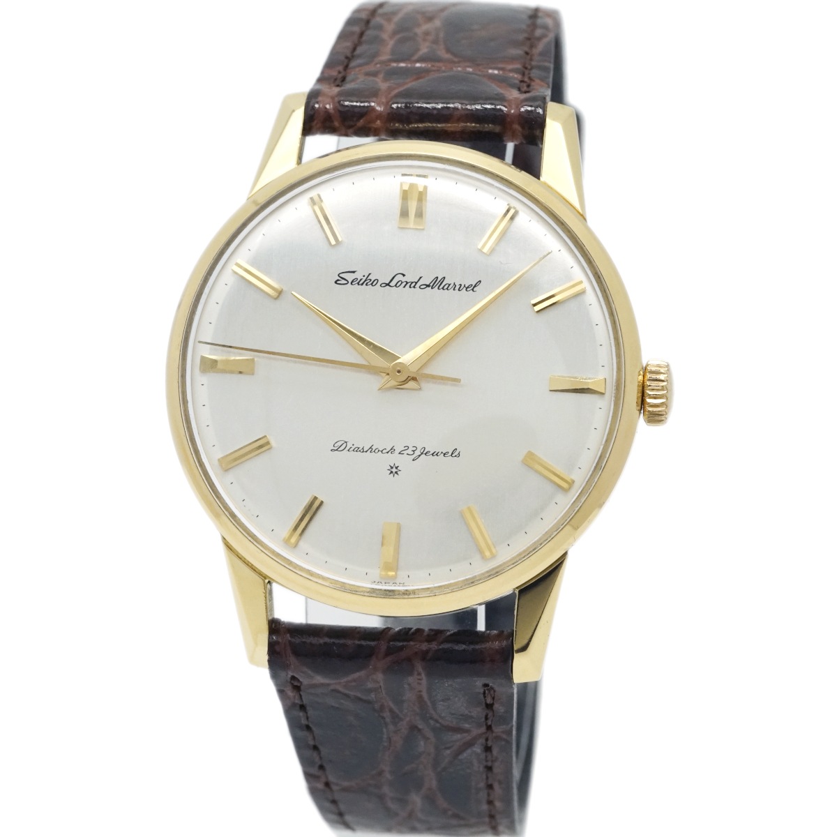 セイコー ロードマーベル 18金無垢ケース SD文字盤 Ref.15023 社外