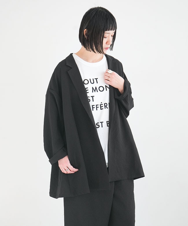 1-230052]mizuiro ind(ミズイロインド) tailored shirt JK テーラード