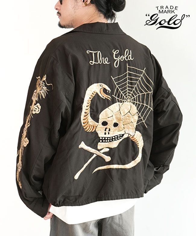 SALE 30%OFF】[GL15727]gold(ゴールド) SKULL JACKET AGED MODEL