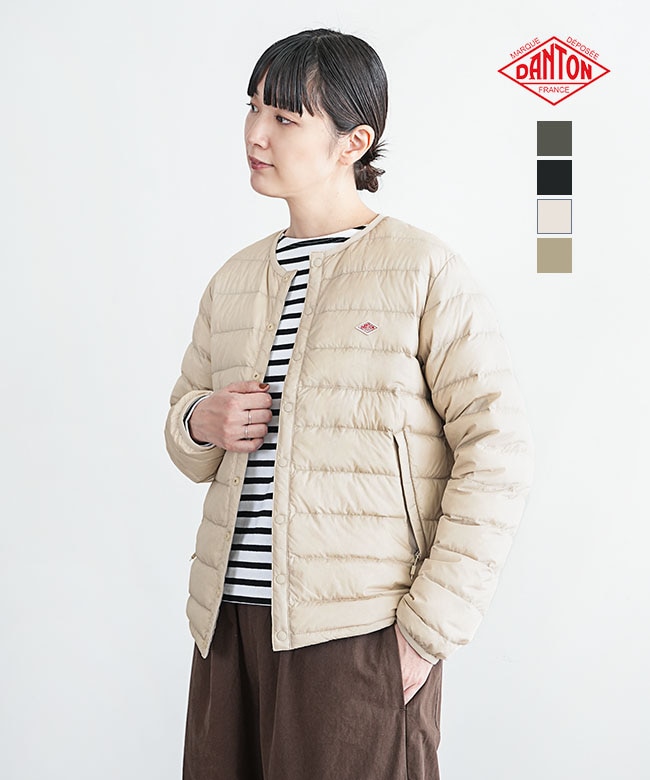 ◇[DT-A0001RRT]【収納袋付き】DANTON(ダントン) クルーネックインナー