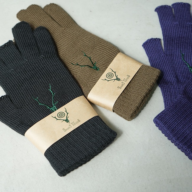 NS696]South2West8(サウスツーウエストエイト)Glove - W/A Knit