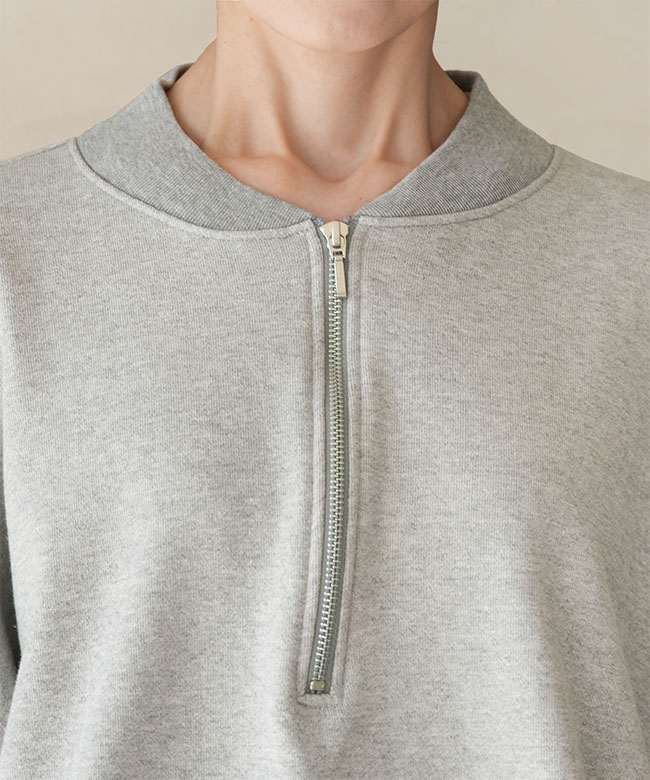 ◇[SMA-FW-HFZIP]SOLAMONAT(ソラモナ) ふわりと裏毛ハーフジッププル