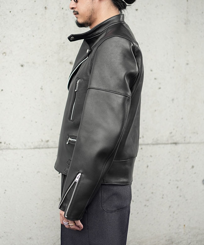 激レア商品】エドハーディ y2k ブラック レザー ライダース ジャケット