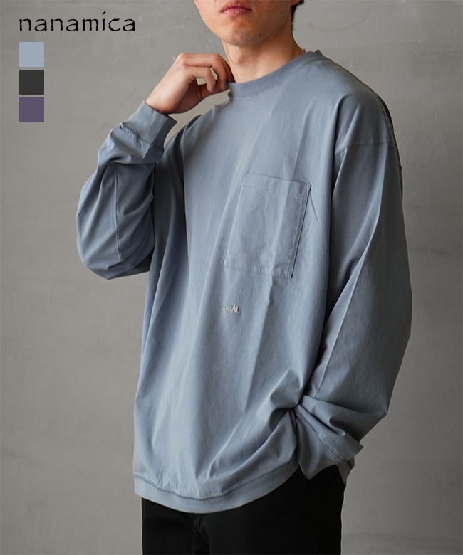 S26ST015]nanamica(ナナミカ) OOAL L/S POCKET TEE OOALロングスリーブ