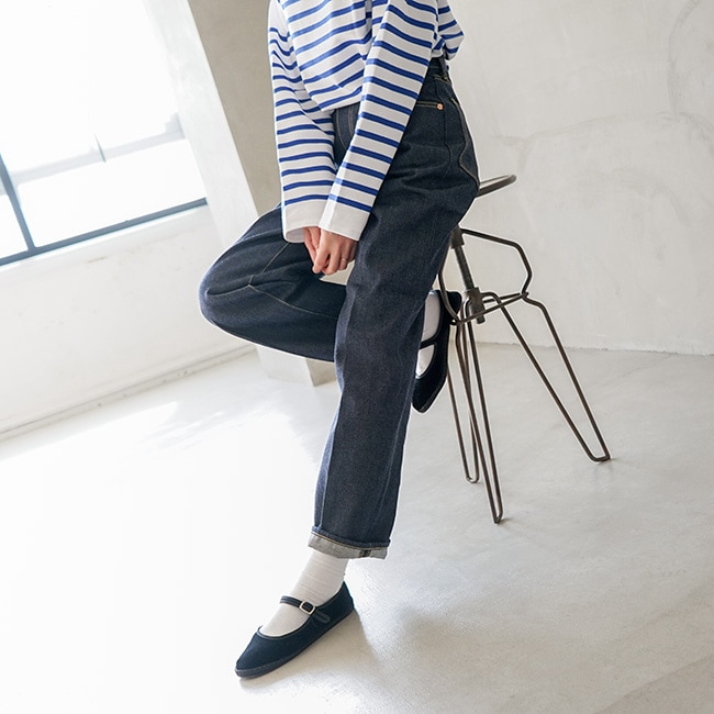 20AMSPA65]THE SHINZONE(ザ シンゾーン)HIGH WAIST IVY JEANS/ハイ