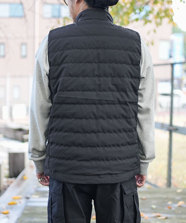◇[DT-A0189PWL]DANTON(ダントン) MIDDLE DOWN ZIP STAND COLLAR VEST