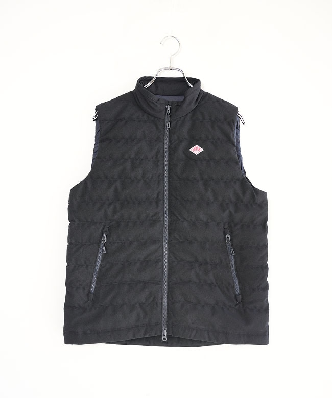 ◇[DT-A0189PWL]DANTON(ダントン) MIDDLE DOWN ZIP STAND COLLAR VEST