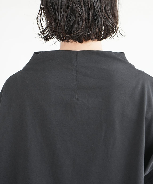 CA-FR0903T6]FIR MUM(フィルマム) 微強撚綿天竺ボトルネックプル