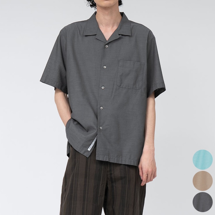30% OFF】[S25SG119]nanamica(ナナミカ) Open Collar Panama S/S Shirt