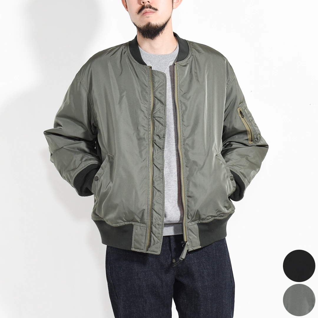 a25c16bl01c]MARKAWARE (マーカウェア)Silk Heavy Twill MA-1(シルク