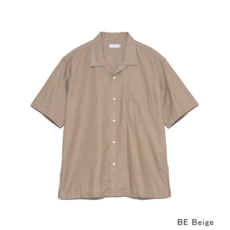 30% OFF】[S25SG119]nanamica(ナナミカ) Open Collar Panama S/S Shirt