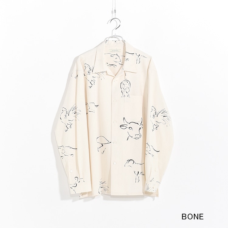 241OJ-SH03)OLD JOE(オールドジョー)ORIGINAL PRINTED OPEN COLLAR