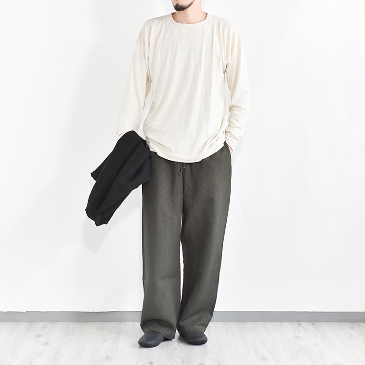 T-42]MITTAN(ミタン/ミッタン)強撚絹袖糸ワイド長袖 | MITTAN(ミタン