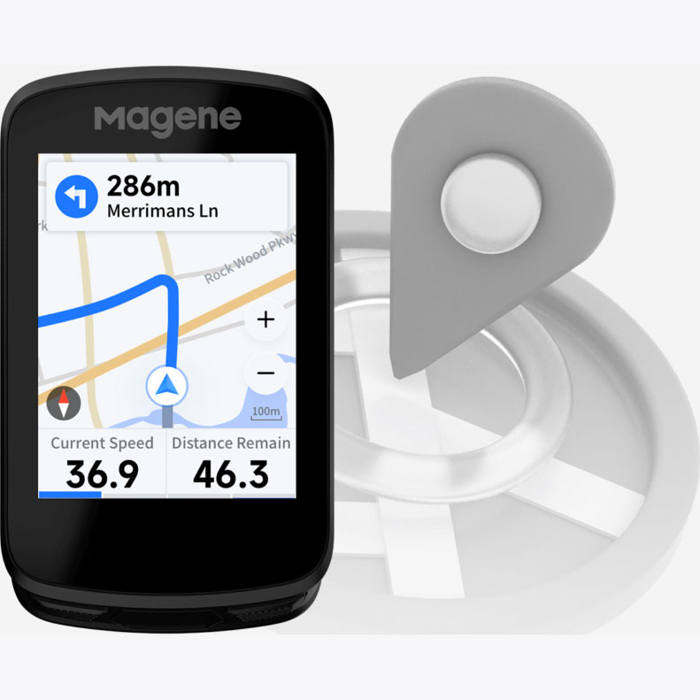 Magene C606 中国版 サイクルコンピューター Magene マージーン C606 スマート GPS バイクコンピュータ ブラック