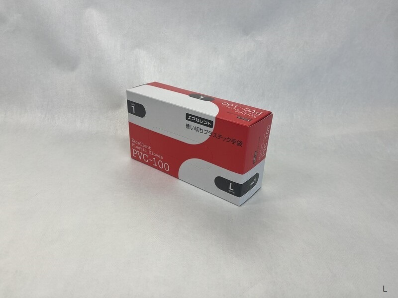エクセレントプラスチック手袋PVC-100 パウダーフリー｜ヤガミホーム