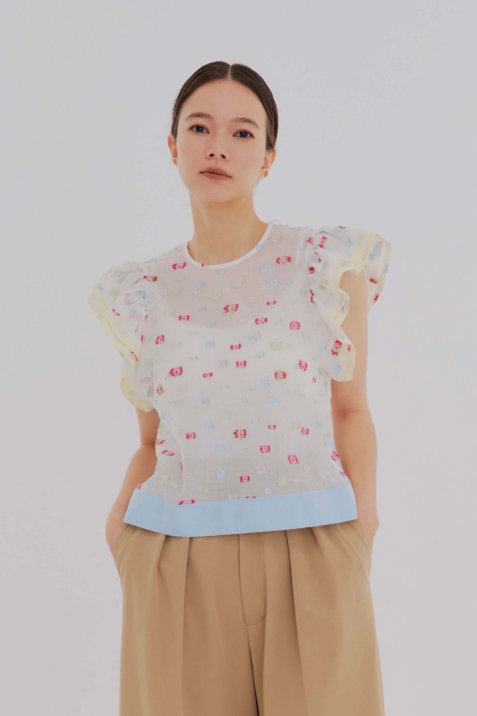 最終値下げ！yori shirocon マーガレット ブラウス36 ホワイト