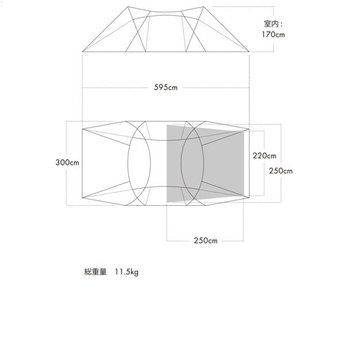 ゼインアーツ ZANE ARTS ロガ DT-032 | ギア,テント・タープ,テント