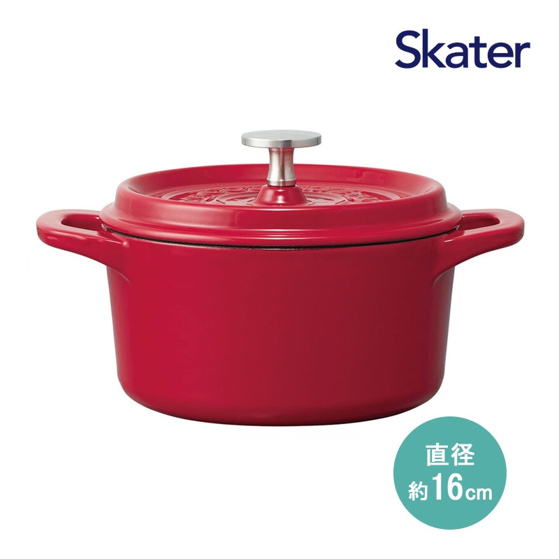 ユアサプライムス.com｜IH対応 ココット鍋 16cm パプリカレッド