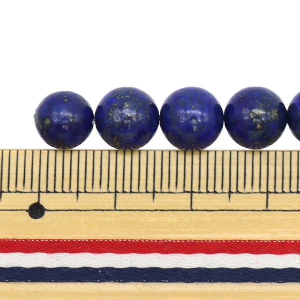 ビーズセール】 アクセサリー素材 『天然石ラウンド ラピスラズリ 約