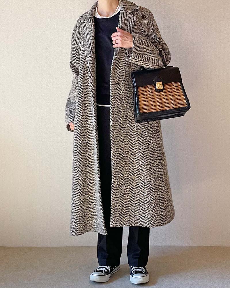 Canaria Style】ミックスへリンボンテーラーコート | 【Canaria Style
