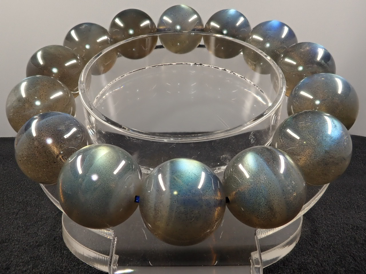 ラブラドライト ブレスレット 15.3㎜ 3A+ | 天然石,ラ行