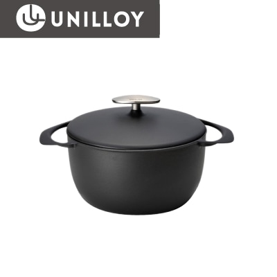 即納】UNILLOY 鋳物ホーロー鍋 くろがね 20㎝ | コロナストア限定