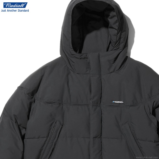 CLINK｜RADIALL SIERRA - HOODED DOWN JACKET (BLACK) [RADIALL