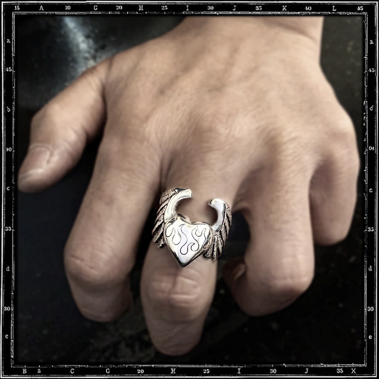 HEART & WINGS RING - LARGE | クレイジーピッグ公式オンラインストア
