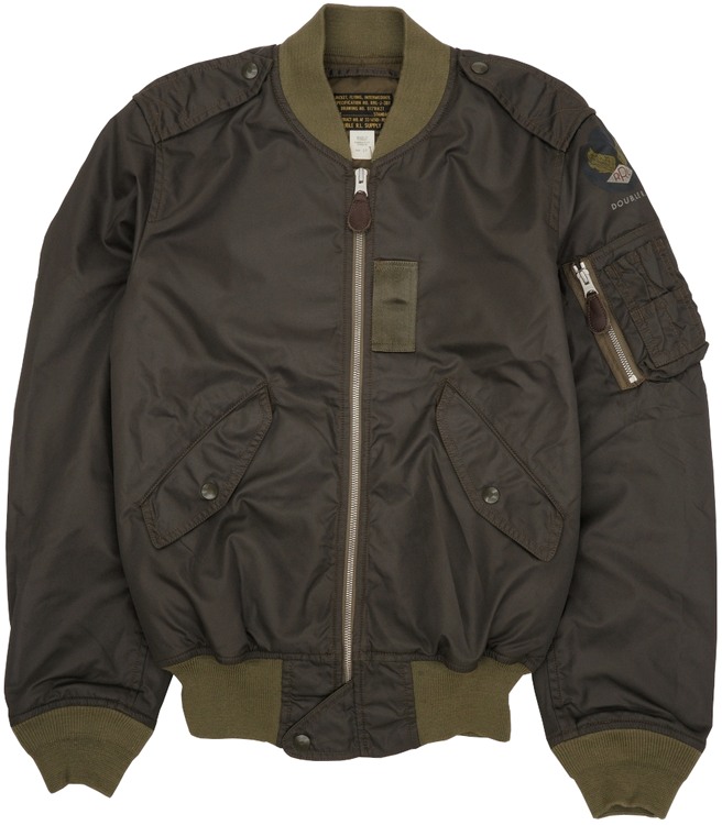 ダブルアールエル) RRL Bodon フライト ボンバー ジャケット オリーブ