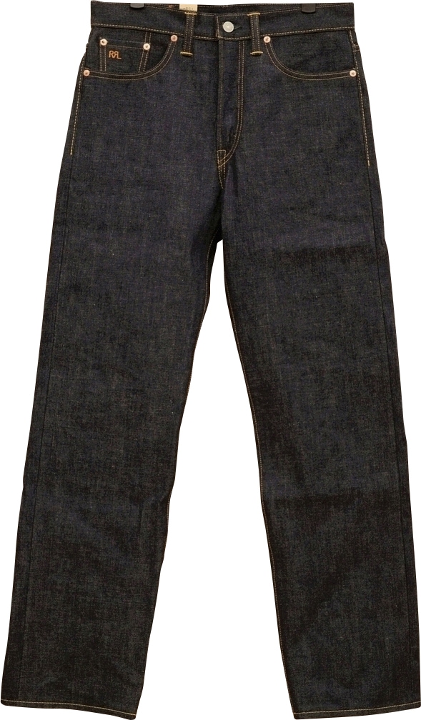 ダブルアールエル) RRL 岡山産デニム使用 耳付き リジッド ストレート