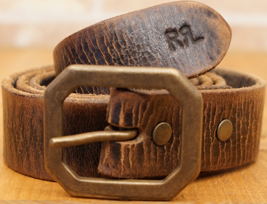 RRL ダブルアールエル レザーベルト USA製 サイズ30 ブラウン 楽天市場