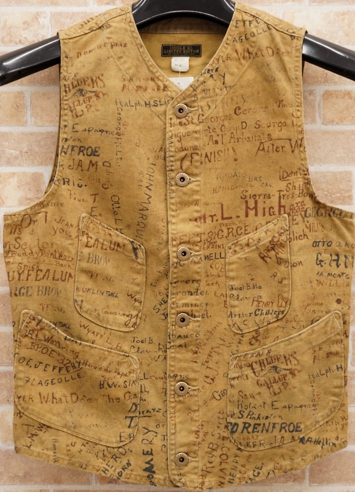 ダブルアールエル) RRL 世界限定125着 限定版 Meeks ベスト XS Limited