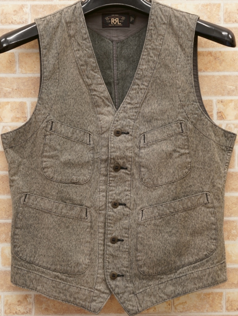 ダブルアールエル) RRL コットン ジャスペ Jackson ベスト Cotton