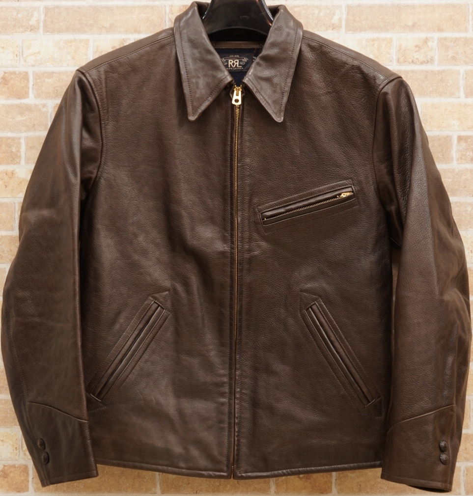 ダブルアールエル) RRL Morrow カーフスキン レザージャケット 16年冬