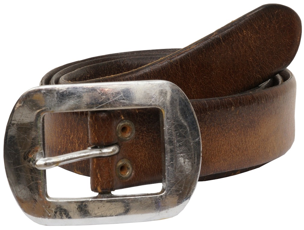一点物 希少 】ヴィンテージ レザー ベルト アンティーク ブラウン No