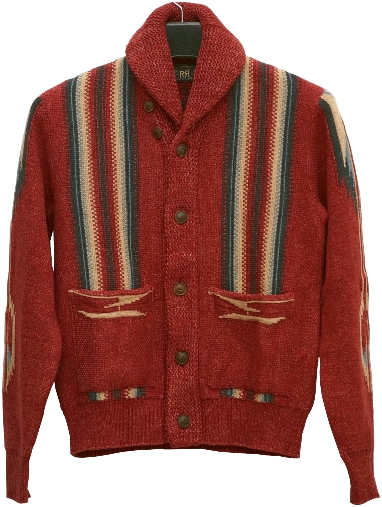 ダブルアールエル) RRL ネイティブ 柄 シルク ブレンド ショール