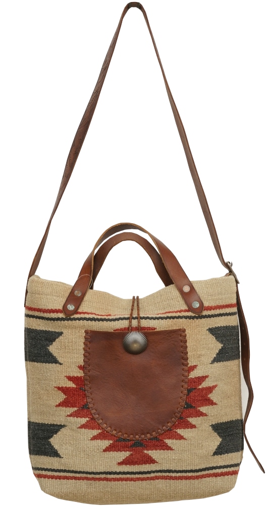 ダブルアールエル) RRL 手織り ウールラグ ネイティブ柄 Collins